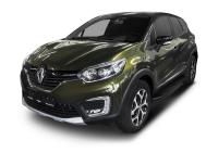 Пороги алюминиевые Rival "Premium-Black" для Renault Kaptur 2016-