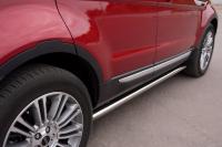 Пороги труба d63 (вариант 3) LAND ROVER Range Rover Evoque Prestige u Pure 2011-2017