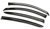 Дефлекторы боковых окон Opel Astra (Опель Астра) SD (2004-2009) (4 части) (темные)