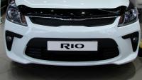 Дефлектор капота Kia Rio (2017-) (темный)