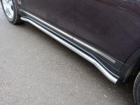 Пороги труба 60,3 мм для Infiniti QX 70 2015-