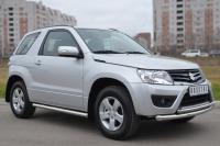 Пороги труба d63 (вариант 1) SUZUKI Grand Vitara 3дв. 2012-2016