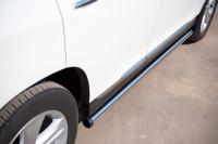 Пороги труба d63 (вариант 2) TOYOTA Highlander 2010-2013