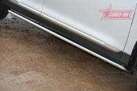 Пороги труба d 42 (компл 2шт) "Toyota Highlander" 2010-
