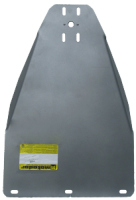 Защита раздаточный коробки, алюминиевая Мотодор Mitsubishi L 200  2006-2015 Только на АКПП, устанавливается совместно с защитой КПП