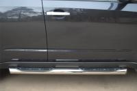 Пороги труба d76 с накладками (1 вариант) SUBARU Forester 2008-2012