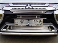 Решетка радиатора нижняя 12 мм для Mitsubishi Outlander 2018-