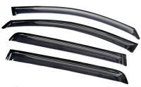 Дефлекторы боковых окон Opel Astra (Опель Астра) Wagon (2004-2007) (4 дв) (темные)