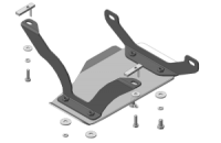 Защита зад. дифференциала алюминиевая Мотодор Subaru Forester  2013-2018