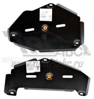 Защита Альфеко для топливного бака Renault Koleos II (V-все,2015-) 2 части