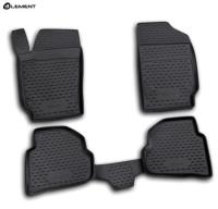 Автомобильные коврики element в салон для VW Polo (V Vp) 2009-2020 4 шт. сед. (полиуретан)