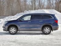 Пороги труба d63 (вариант 1) HONDA PILOT 2016-