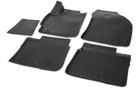 Автомобильные коврики Rival для Toyota Corolla седан 2013-н.в., полиуретан, с крепежом, с перемычкой, 5 шт., 15702001