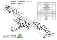 Фаркоп Лидер-плюс для LAND ROVER FREELANDER 1 (LN) (1998-2006)