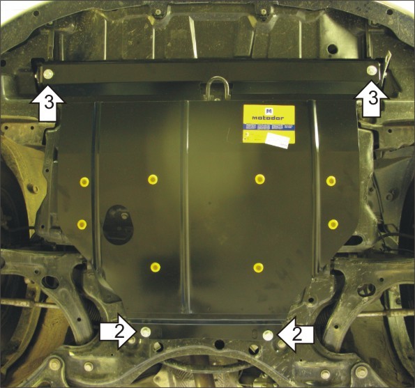 Фото Защита Motodor для картера и кпп Toyota Corolla Verso (2004-2009)