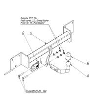 Фаркоп Imiola для BMW X1 E84 (2009-2015), кроме M-Pakiet