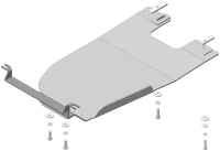 Защита КПП алюминиевая Мотодор Subaru Forester  2019-