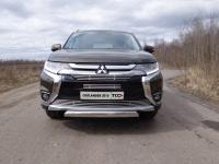 Решётка радиатора нижняя 12 мм для Mitsubishi Outlander 2015-2018
