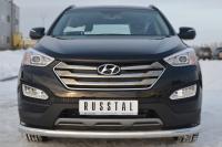 Защита переднего бампера d76 (секции) HYUNDAI Santa Fe 2012-2015