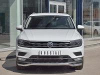 Защита переднего бампера d63 волна VOLKSWAGEN TIGUAN 2017- (кроме Off Road)