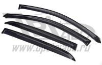 Дефлекторы боковых окон Ssang Yong Actyon (Ссанг Йонг Актион) (4 дв.) (2010-) (темн.)