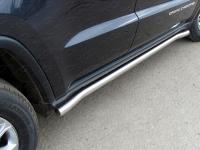 Пороги труба 60,3 мм для Jeep Grand Cherokee 2013-2017