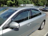 Дефлекторы боковых окон Volvo (Вольво) S80 (4дв) (2006-) (темный)