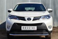 Защита переднего бампера d63 (секции) TOYOTA RAV4 2013-2015