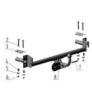 Фаркоп AvtoS для LADA 21099