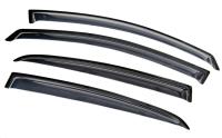 Дефлекторы боковых окон Opel Corsa (Опель Корса) D, Хэтчбек (2007-)(5дв)(4части)(темные)