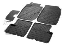 Коврики салона литьевые Rival для Nissan Terrano 5-дв. 2WD 2016-2017/4WD 2014-2016 2016-2017/Renault Duster 5-дв. 4WD 2010-2015, резина, с крепежом, с перемычкой, 5 шт., 64701002