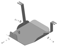 Защита Зад. Дифференциала стальная Мотодор Hyundai Tucson 2021-