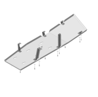 Защита бака алюминиевая Мотодор Toyota Tundra  2016-2021  (с топливным баком объёмом 140 литров)