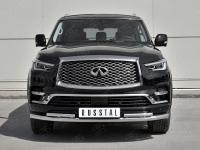 Защита переднего бампера d63 секции-d42 секции INFINITI QX80 2018-