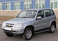 Пороги алюминиевые Rival "Premium" для Chevrolet Niva 2002-2009-