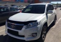 Дефлектор капота Toyota RAV4 (Тойота РАВ4) (2010-2013) короткая база (темный)
