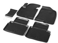 Автомобильные коврики Rival для Hyundai ix35 5-дв. 2010-2016, полиуретан, с крепежом, с перемычкой, 5 шт., 12304001