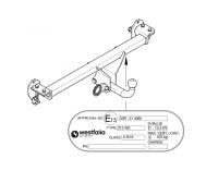 Фаркоп Westfalia для Mercedes GLC-Class x253 09/2015-, в т.ч. с пневмоподвеской, в т.ч. с AMG-пакетом