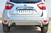 Защита заднего бампера d42 (волна) NISSAN Terrano 2014-