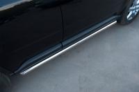 Пороги труба d63 (вариант 1) NISSAN X-Trail 2011-2014