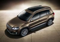 Пороги алюминиевые Rival "Premium-Black" для Volkswagen Tiguan 2007-2011-2017