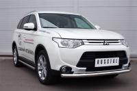Пороги труба d63 (вариант 2) MITSUBISHI Outlander 2014