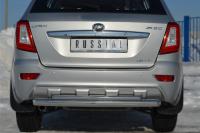 Защита заднего бампера d76/d42 (дуга) LIFAN X60 2011-2016