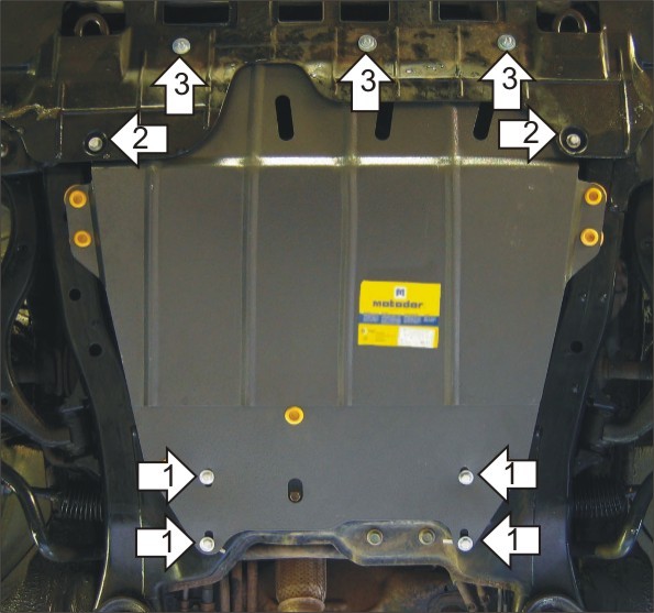 Фото Защита Motodor для картера и КПП KIA CarNival (2006 по наст.)
