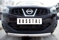 Защита переднего бампера d76 NISSAN Qashqai+2 2010-2013