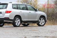 Защита задняя уголки d 60 (компл 2шт) "Toyota Highlander" 2010-