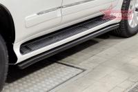 Защита штатного порога d60 черная,Lexus GX 460