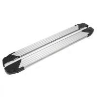 Пороги алюминиевые Rival "Silver" для Nissan Qashqai 2007-2010-2013