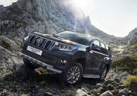 Защита переднего бампера d76+d57 с профильной защитой картера Toyota Land Cruiser 150 Prado 2017-