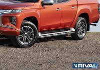 Защита штатного порога d42 Mitsubishi L200 2019-